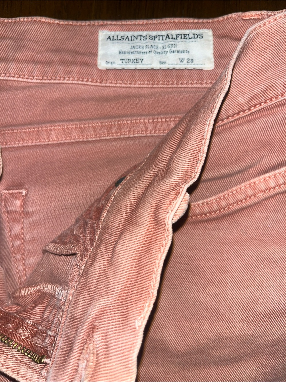 All Saints Women’s Pink Jeans Shorts